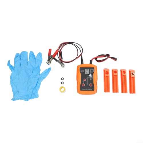 FABULETTA Fuel Injector Tester Cleaner Tool Kit, DIY Fuel Injector Cleaner Tool, 12V Diagnostic Service Tool, Cleaning Adapters