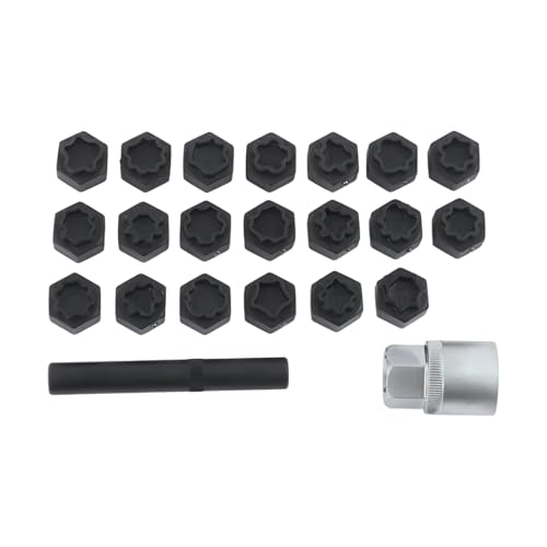 22pcs Universal Wheel Locking Key Socke, Wheel Lock Removal Tool Kit, Anti-Theft Lug Nut Removal Tool, Metric Locking Lug Nut Removal Tool for Easy Removing of Aftermarket & Factory Wheel Lug Nuts