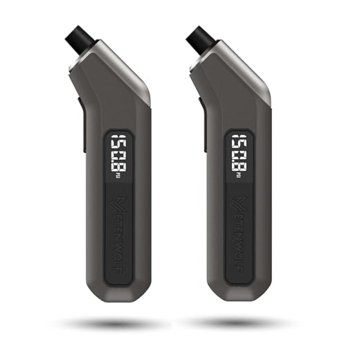 ETENWOLF T300 2 Pack Digital Tire Pressure Gauge 200 PSI for Car Tires | with Replaceable AAA Batteries, Industrial Tire Gauge Calibrated to ANSI B40.7 Grade 2A(±0.5%), Grey - color: space grey