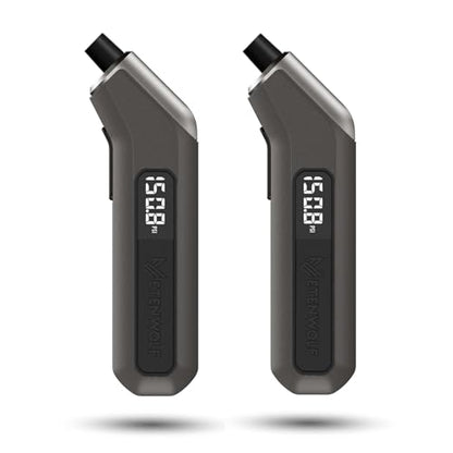 ETENWOLF T300 2 Pack Digital Tire Pressure Gauge 200 PSI for Car Tires | with Replaceable AAA Batteries, Industrial Tire Gauge Calibrated to ANSI B40.7 Grade 2A(±0.5%), Grey - color: space grey