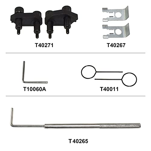 Camshaft Crankshaft Engine Timing Tool Fit for Audi VW, Upgrades Version | Compatible with Audi VW VAG 2006-2018 EA888 1.8 2.0 TSI TFSI T10355 T10060A T10352 T10368 T40011 T40196 T40267, with Gloves - size: 21PCS