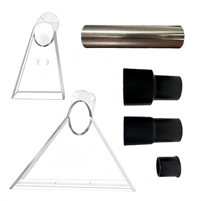 Universal Shop Vac Extractor Attachment 3-in-1 Adapter Set (2-1/2", 1-7/8", 1-1/4") for Carpet Cleaning & Auto Detailing etc.,