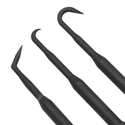 Pick And Hook Set,6PCS/Set Prying Hook Set Double Ended ABS Plastic Black for Removing O Ring Sealing Accessories Pry Kit Prying Hook Set Dual End Dis pry tool kit non marring pry