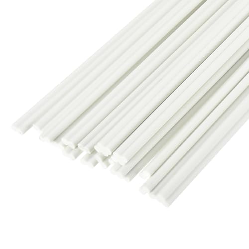 MECCANIXITY 20pcs 20 Inch Plastic Welding Rods PVC Welding Strips Welder Rods for Plastic Welder,Car Bumper, Kayak Repair, White - color: White, size: 20 Inch