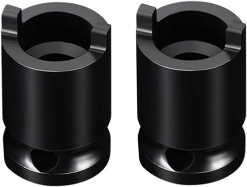 2Pcs Black Angle Grinder Socket Wrench Forged Socket Pressure Pistol Grip Air Angle Die Grinder Accessories Socket for Ratchet Wrenches Socket Polisher Plate Removal Angle Grinder Tool