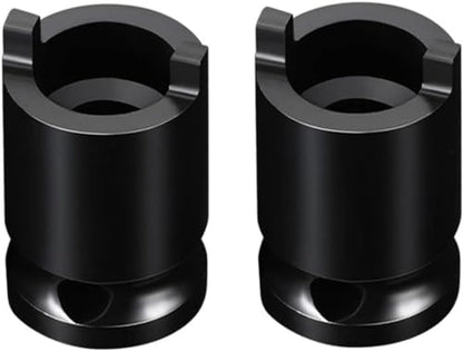 2Pcs Black Angle Grinder Socket Wrench Forged Socket Pressure Pistol Grip Air Angle Die Grinder Accessories Socket for Ratchet Wrenches Socket Polisher Plate Removal Angle Grinder Tool