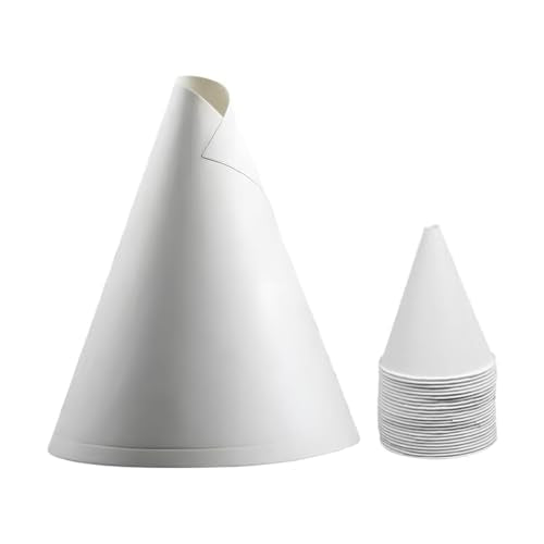 250PCS Disposable Car Engine Oil Funnels, Paper Vehicle Fuel Dispenser for Motor Oil, No Spill Automotive Fluid Gas Change Cone Funnel Accessories, Universal for SUV, Sedan, Truck - color: 250PCS