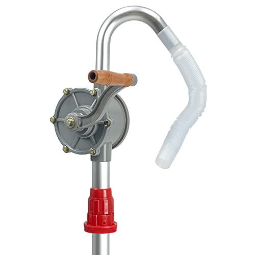 Sutekus Rotary Drum Pump, 15-55 Gallon, for Fuel Transfer (Kerosene, Gasoline, Diesel)
