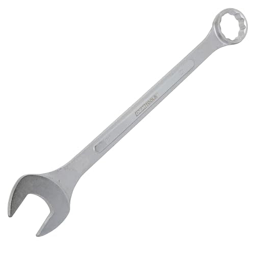 OEMTOOLS 22112 Jumbo Combination Wrench, 2 Inch | One Open End & One Box-Head on a Single Wrench | Long-Shaft Industrial Tool | Smooth Open End Doesn’t Mark Fasteners - size: 2"