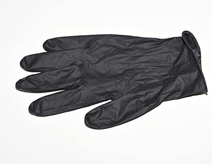 Safeguard, Nitrile Disposable Gloves, Powder Free, Latex Free, Box of 100 Gloves, Size Large, Black,100 Count(Pack of 1) - color: Black, size: Large (100 Count)