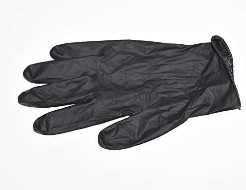 Safeguard, Nitrile Disposable Gloves, Powder & Latex Free, Box of 100 Gloves, Size Medium, Black - color: Black, size: Medium (100 Count)