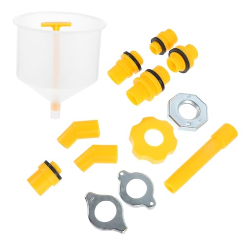 KICHOUSE Non-Spill Coolant Funnel Kit 15pc Car Radiator Filling System Tool Funnel for Antifreeze