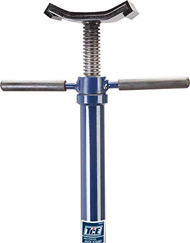 TCE TCE40753 Torin Steel Under Hoist Jack Stand: 3/4 Ton (1,500 lb) Capacity, Blue - style: Under Hoist Jack Stand