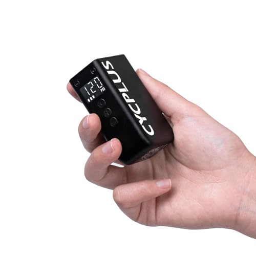 CYCPLUS AS2 PRO Tiny Bicycle Pump with Gauge, Max 120 PSI Electric Mini Pump, Auto Stop, with Presta and Schrader Valve for E-Bike, MTB, and Road Bike