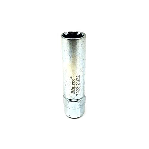 Bimecc TA23-21/22 10-Spline Lug Nut Tool Key w/ 13/16" & 7/8" Imperial Hex Drive for Trucks/Large SUVs - Sold Individually