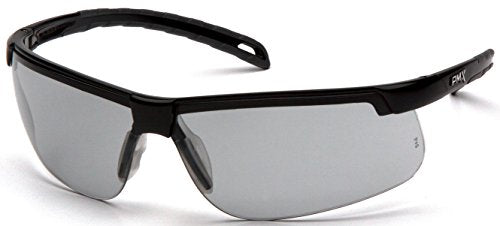 Pyramex Ever-Lite Lightweight Safety Glass Indoor/Outdoor Mirror Lens - color: Light Gray H2max Anti-fog Lens/ Black Frame