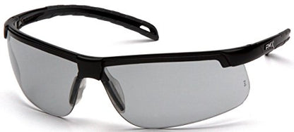 Pyramex Ever-Lite Lightweight Safety Glass Indoor/Outdoor Mirror Lens - color: Light Gray H2max Anti-fog Lens/ Black Frame