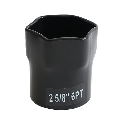 2-5/8 Inch, 6-Point Truck Axle Wheel Bearing Socket, for Axle Nut Socket Set (2-5/8" 6PT) - size: 2-5/8" 6PT