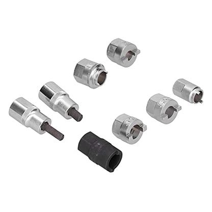8Pcs Suspension Strut Nut Sockets Removal Disassembly Tool Set, Car Repairing Tools, Shock Absorber Strut Removal Kit with Storage Box, for MK2 and Other Vehicle, High Quali