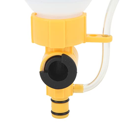 Coolant Filling Funnel Kit, Spill Proof Radiator Funnel with Brass Flow Valve and Air Bleeder Line, for