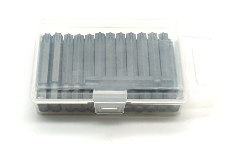 TEMO 25 pc T40 Torx Star Head Screwdriver Bit Set, S2 Steel 6 Point T-40 2 Inch Screwdriver Insert Bits - size: T40 2"L