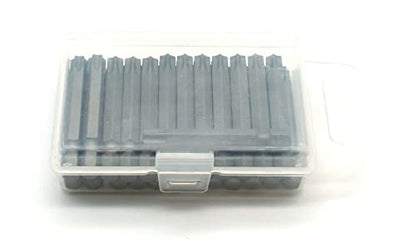 TEMO 25 pc T40 Torx Star Head Screwdriver Bit Set, S2 Steel 6 Point T-40 2 Inch Screwdriver Insert Bits - size: T40 2"L