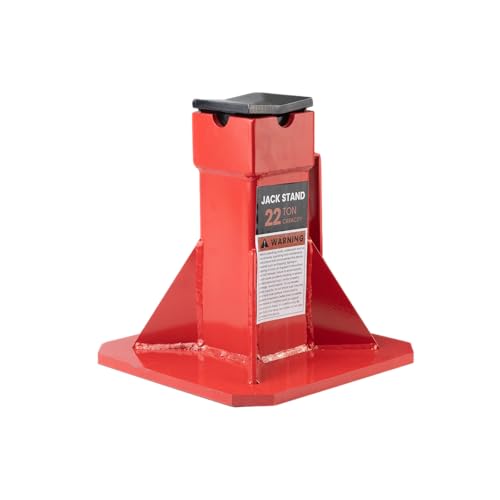 22 Ton (44,000 lbs) Heavy Duty Pin Type Professional Car Jack Stands with Lock Adjustable Height to 19.75" Fit for Supporting Trucks, Trailers and Equipment, 1 Pair
