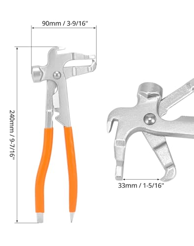 QWORK Wheel Balancing Weight Plier Hammer Tool, Wheel Weight Pliers for Clip-On Wheel Weights Balance Rims