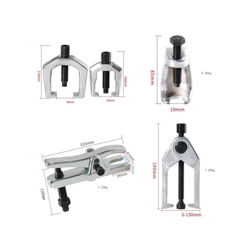 5X Ball Joint Separator Puller Pulley Puller Tool Multifunctional Supplies Professional Pitman Arm Puller Compatible with Automotive