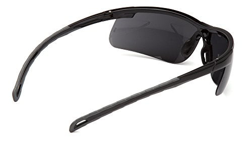 Pyramex Ever-Lite Lightweight Safety Glass Indoor/Outdoor Mirror Lens - color: Dark Gray H2x Anti-fog Lens/ Black Frame