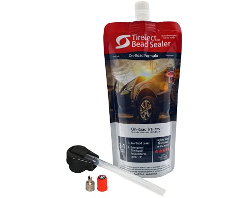 TireJect Tire Sealant - On-Road Trailer 2-in-1 Flat Tire Repair & Bead Sealer Kit - size: Single Tire Kit