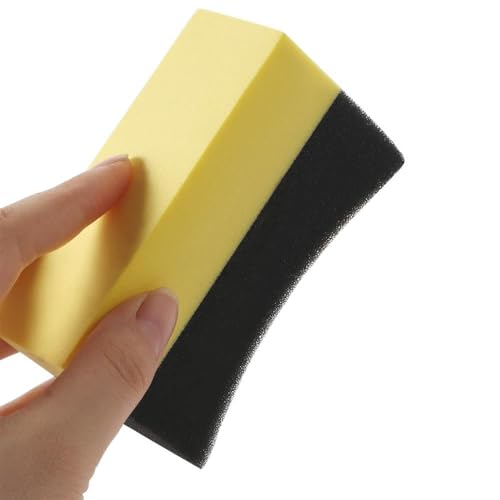 6 PCS Tire Applicator Dressing Shine Sponge, Color Polishing Sponge Tire Dressing Applicator Pads for Car Glass Painted Steel Cleaning Tools