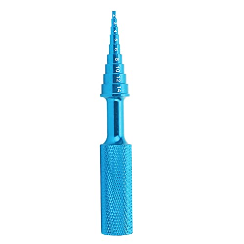 RC Car Bearing Tool Aluminum Alloy RC Car Bearing Steering Hub Carrier Removal Tool RC Car Part 2/3/4/5/6/8/10/12/14mm (Blue) - color: Blue