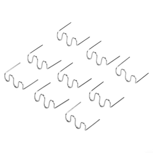 100PCS 0.6mm 0.8mm Welding Staples Stainless Steel Plastic Welding Nails for Car Bumper Repair Kit Compatible with ABS PVC Nylon Hot Stapler Replacement Tips(0.8mm Wave staples)