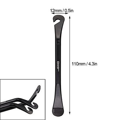 3Pcs Tire Levers, 4.3 inches Carbon Steel Portable Tire Repair Changing Tool Set Lever Tyre Spoon Bike Tube Repair Kit for Remove Replace Road Mountain