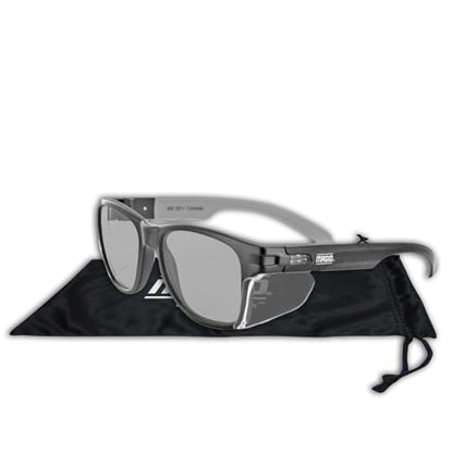 MAGID Gemstone Y50 Performance Anti-Fog Safety Glasses with Side Shields - color: Gray Lens | Black Frame, size: 12 Pairs