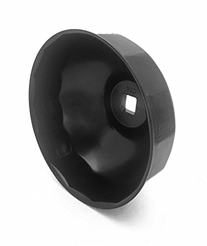 CTA Tools A268 Cap-Type Oil Filter Wrench - 84mm x 14 Flute - Professional Grade, Black Finish, Precision-Stamped, Deep-Reach, 3/8-Inch Drive, Oil Filter Wrench - size: 84mm x 14 Flute