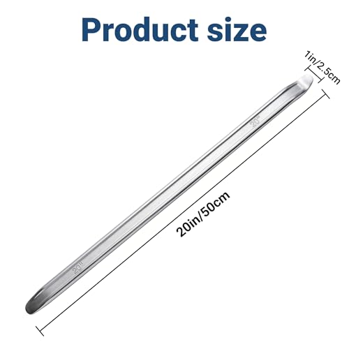 2-Pack 20-Inch Heavy Duty Tire Spoon Set, Professional Forged Steel Tire Changing Tool, High-Leverage Tire Lever Iron Bars for Motorcycles, Dirt Bikes, ATVs, Cars, and Lawn Mowers - color: 2PCS/20IN