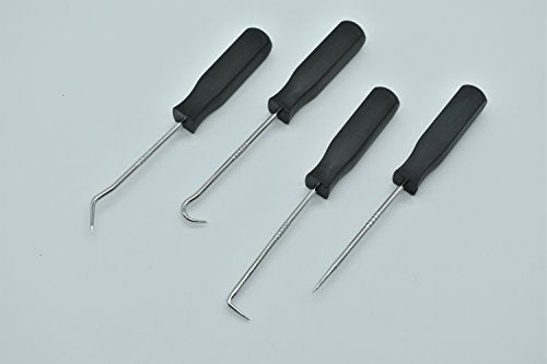 4Pcs Mini Precision Pick Hook Set O Ring Oil Seal Gasket Puller Remover Tool, Hook and Pick set
