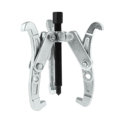 ChgImposs 4 Inch 3-Jaw Gear Puller, 2 Jaw 3 Jaw Puller for Pulley Gears Bearings and Flywheels, Heavy Duty Pulley Puller with Reversible Jaws, High Carbon Steel Removal Tool Bearing Puller Tool - size: 4 Inch