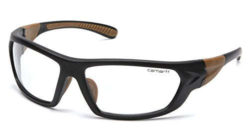 Carhartt Unisex Sandstone Bronze Lens - color: Clear Lens/ Black/Tan Frame