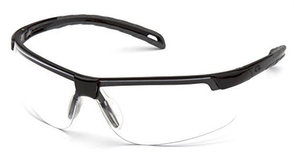 Pyramex Ever-Lite Lightweight Safety Glass Indoor/Outdoor Mirror Lens - color: Clear Lens/ Black Frame