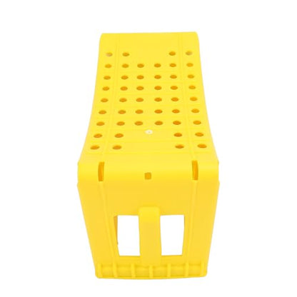 Jiawu Wheel Chocks, 2Pcs Heavy Duty Wheel Stoppers, Anti Slip Wheel Wedge, Anti Slip Tire Stopper Block Set, Vehicle Service Ramps, Triangular Wheel Stopper for Trailer, RV, Truck, Car