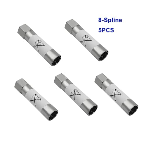 5 Pcs 8-Spline Lug Nut Key Lock Tool 65100 for Cars 13/16'' Hex, Wheel Lock Key Replacement for Spline Lug Nuts - color: 5Pcs
