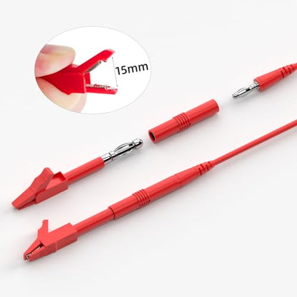 Goupchn Multimeter Test Leads Kit with Replaceable Probes Set, Banana Plug to Test Hook Leads, Alligator Clips and Wire Piercing Probes for Electrical Testing Automotive Diagnostic - style: 57PCS