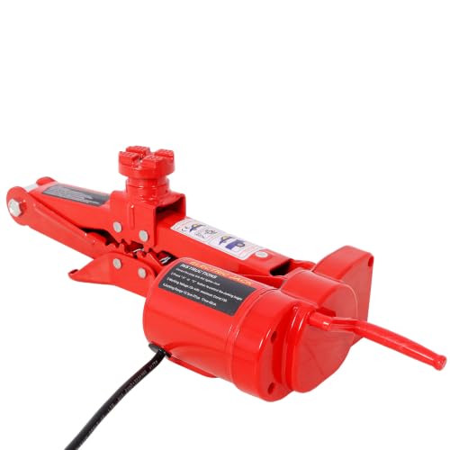 3 Ton 12V Electric Car Scissor Jack Kit, Heavy Duty Portable Auto Lift with Electric Impact Wrench, 17 Inch Max Lift, Roadside Emergency Tire Changing Tool for Sedan SUV Truck