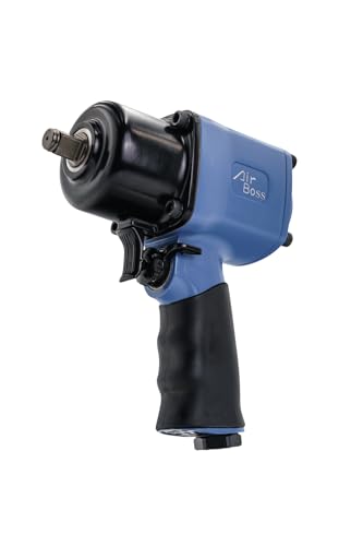 Airboss AW-141P 1/2" Air Impact Wrench, 1,620 ft-lbs Max Torque, Twin Hammer, Magnesium Alloy, High Torque 1/2 Impact Wrench for Lug Nuts, Tire Shop, Automotive Repair & General Fastening - size: extra torgue