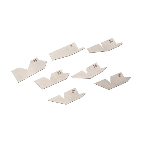 HFS (R) 18 Piece Angle Gauge Set with Pouch - Premium Stainless Steel