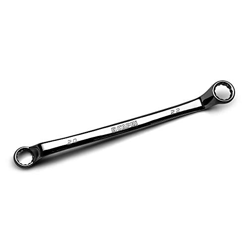 Capri Tools 20 x 22 mm 75-Degree Deep Offset Double Box End Wrench - size: 20 x 22 mm