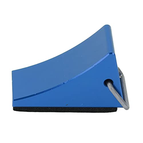 4PCS RC Model Car Wheel Chock, Aluminum Alloy RC Wheel Chock with Anti - Slip Bottom, Durable Tire Stopper for Gen8 Axial SCX10 and Universal RC Cars (Blue) - color: Blue